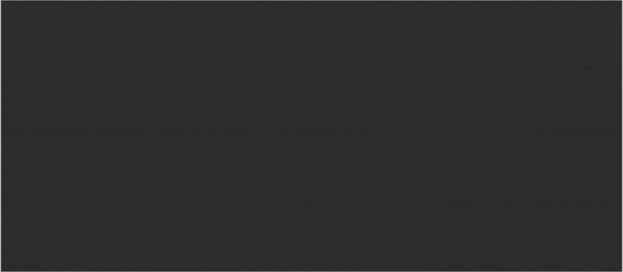 Modern Flush Panel - Hurricane Rated in Black (double-car size)