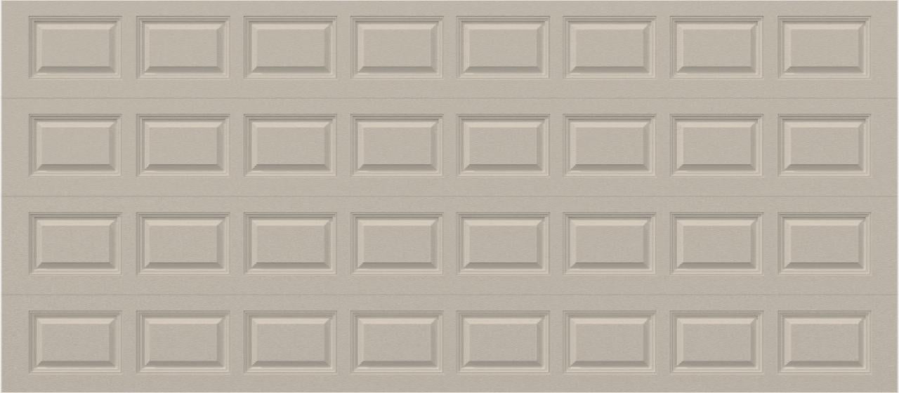 Classic Short Raised Panel - Hurricane Rated in Almond (double-car size)