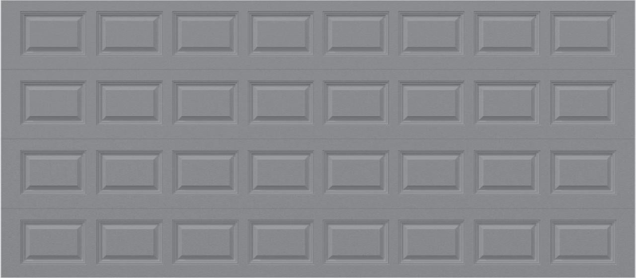 Classic Short Raised Panel - Hurricane Rated in Gray (double-car size)