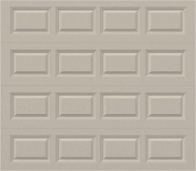 Classic Short Raised Panel - Hurricane Rated in White (single-car size)