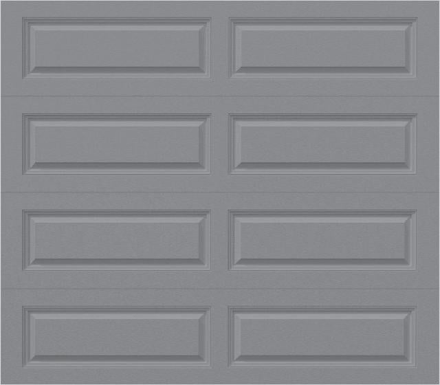 Elegant Long Raised Panel - Hurricane Rated in Gray (single-car size)